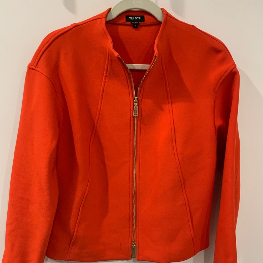 Worth women’s gold zip jacket
